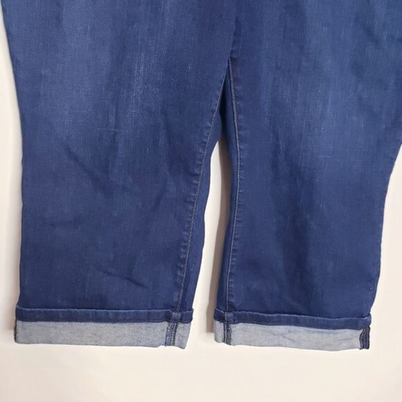 NYDJ Marilyn Crop Jeans Cuffed Denim Pants Women's Size 28W - Picture 3 of 11